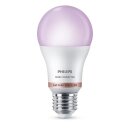 Philips LED Smart Birne A60 8W = 60W E27 matt 806lm RGBTW...