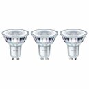 3 x Philips LED Glas Reflektor PAR16 4,6W = 50W GU10 355lm warmweiß 2700K 36°