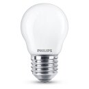 Philips LED Filament P45 Tropfen 6,5W = 60W E27 matt...