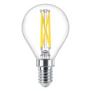 Philips LED Filament P45 Tropfen 2,5W = 25W E14 klar 340lm WarmGlow 2200K-2700K DIMMBAR