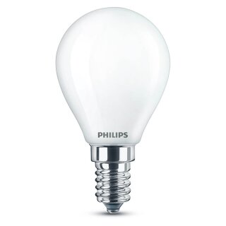 Philips LED Filament Tropfen P45 6,5W = 60W E14 matt 806lm Neutralweiß 4000K