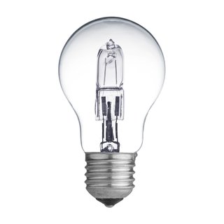10 x Eco Halogen Glühbirne 52W = 75W E27 klar dimmbar Glühlampe 2000h + 10 x Baufassung Lampenfassung
