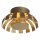 Luce Design LED Wandlampe Deckenleuchte Flare Metall/Gold Ø35cm 24W 2200lm warmweiß 3000K