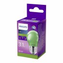 Philips LED Leuchtmittel P45 Tropfen 3,1W E27 230V farbig...