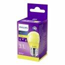 Philips LED Leuchtmittel P45 Tropfen 3,1W E27 230V farbig...