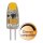 Star Trading LED COB Stiftsockellampe 1,1W G4 12V klar 100lm warmweiß 2800K DIMMBAR