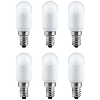 6 x LED Leuchtmittel Röhre T25 3W = 25W E14 matt 250lm warmweiß 2700K