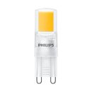 2 x Philips LED COB Stiftsockellampe 2W = 25W G9 klar 220lm warmweiß 2700K