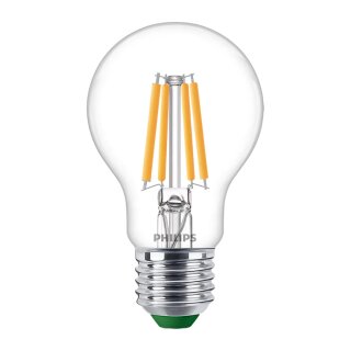 Philips LED Filament A60 Birne 2,3W = 40W E27 klar 485lm warmweiß 2700K ultra effizient