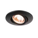 SLV LED Deckeneinbauleuchte Easy-Install Slim DL Schwarz...