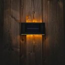 LED´s Light LED Solar Außenwandleuchte Soweto Schwarz IP44 0,76W 5lm Warmweiß 2700K