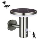 LED´s Light LED Solar Außenwandleuchte Sevilla Edelstahl gebürstet IP44 6W 600lm warmweiß 2700K mit Sensor