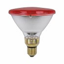 Infrarot Pressglas Reflektor PAR38 100W E27 Rot Dimmbar...