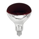 Infrarot Hartglas Reflektor BR125 150W E27 Rot Dimmbar...