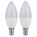 2 x LED Kerzenform C37 3W = 25W E14 matt 250lm...