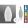 Paulmann Deco Glas Kerze opal Satinglas für E14 / E27 bis 10W