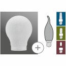 Paulmann Deco Glas AGL Birnenform A60 Eiskristall...
