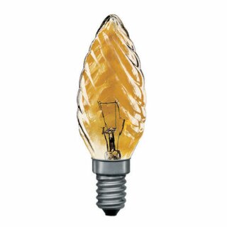 Paulmann Kerze gedreht gold 40W E14 Kerzen 40 Watt 452.40 Glühbirne Glühlampe