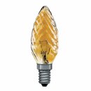 Paulmann Kerze gedreht gold 40W E14 Kerzen 40 Watt 452.40...