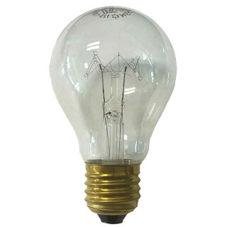 Merkur Glühbirne A60 60W E27 klar 125V-130V warmweiß dimmbar Soderspannung