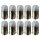 10 x Glühlampe Signallampe für Auto Standlicht R10W Ba15s klar 24V warmweiß