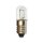 Merkur Glühbirne Röhre T10x28mm 3W E10 12V Kappenbirne Glühlampe