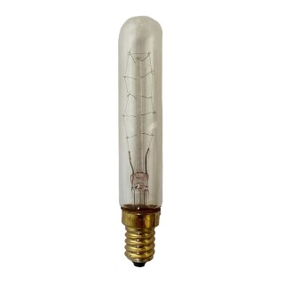 Merkur Glühbirne T20x115 Röhre 25W E14 klar 125-130V Glühlampe warmweiß dimmbar Sonderspannung