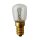 Merkur Glühbirne Röhre T25x58 Birnenformlampe 15W E14 klar 12V warmweiß dimmbar Niedervolt