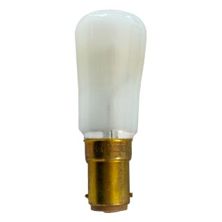 Merkur Glühbirne Birnenformlampe T28 Röhre 25W B15d matt 260V Warmweiß dimmbar