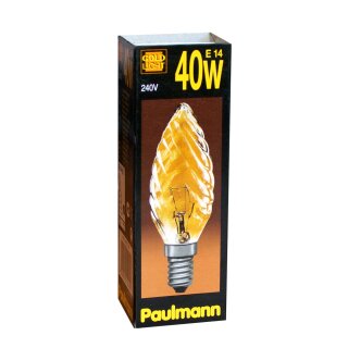 Paulmann Kerze gedreht gold 25W E14 Kerzen 25 Watt 452.20 Glühbirne Glühlampe