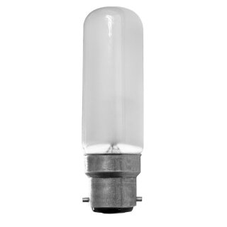 Merkur Glühbirne T29 Röhre 25W B22d matt 125-130V Glühlampe warmweiß dimmbar Sonderspannung