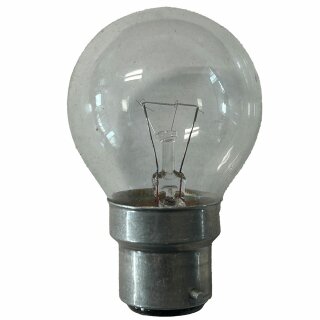 Merkur Glühbirne Tropfen 60W B22d klar 125-130V Glühlampe warmweiß dimmbar Sonderspannung