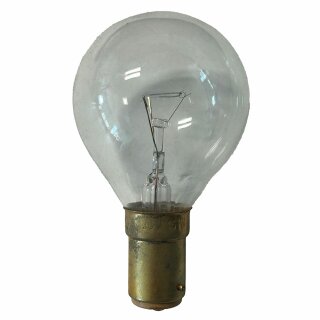 Merkur Glühlampe G45 Tropfen 40W B15d klar 24V warmweiß dimmbar Glühbirne Sonderspannung