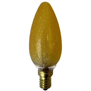 Merkur Glühbirne Kerze 40W E14 Eiskristall Bernstein Glühlampe warmweiß dimmbar