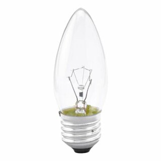 Merkur Glühbirne Kerze 25W E27 klar 260V Glühlampe warmweiß dimmbar