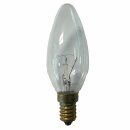 Merkur Glühbirne Kerze 25W E14 klar 65V...