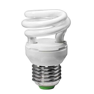 Heitronic Energiesparlampe Spirale 9W = 45W E27 230V 510lm warmweiß 2700K