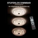 MegaLight LED Deckenleuchte Shining Crystal Ø49cm 24W 2200lm CCT 2700K-6000K dimmbar Fernbedienung