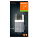 Ledvance LED Außenleuchte Wandlampe Endura Style Crystal Stahl 4,9W 400lm warmweiß 3000K Bewegungsmelder