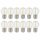 12 x Spectrum LED Filament P45 Tropfen 1W E27 klar 60lm warmweiß 2700K