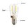 10 x Merkur LED Filament T26 Röhre 1W = 15W E14 klar 115lm warmweiß 2700K