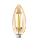 Eglo LED Filament Kerze 4W = 26W E14 Gold 270lm extra...