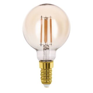 Eglo LED Filament Mini Globe G60 4W = 32W E14 Gold 350lm extra warmweiß 2200K