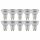 10 x Merkur LED COB Glas Reflektor 7W = 44W GU10 540lm warmweiß 2700K 38°