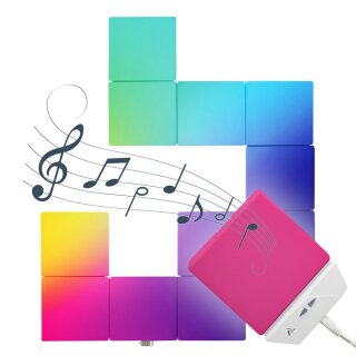 6er Set Müller-Licht LED Smart Magic Panels 12,5W 200lm Touch RGB Farbwechsel App Musiksensor