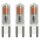 3 x Müller-Licht LED Stiftsockellampen 2,5W = 19W G9 matt 180lm Warmweiß 2700K