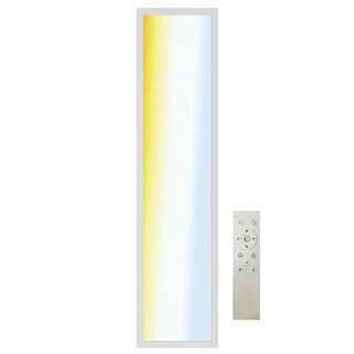 Müller-Licht LED Aufbaupanel Calida Switch Tone 120x30cm Weiß 36W 4000lm CCT 2700-6500K dimmbar Fernbedienung