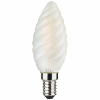 Casaya LED Filament Kerze 4,5W = 40W E14 matt gedreht 470lm warmweiß 2700K Ra>90
