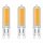 3 x Müller-Licht LED COB Stiftsockellampen 4W = 40W G9 klar 470lm Warmweiß 2700K
