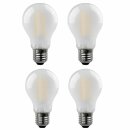 4 x I-Glow LED Filament A60 Birnen 4W = 40W E27 matt...